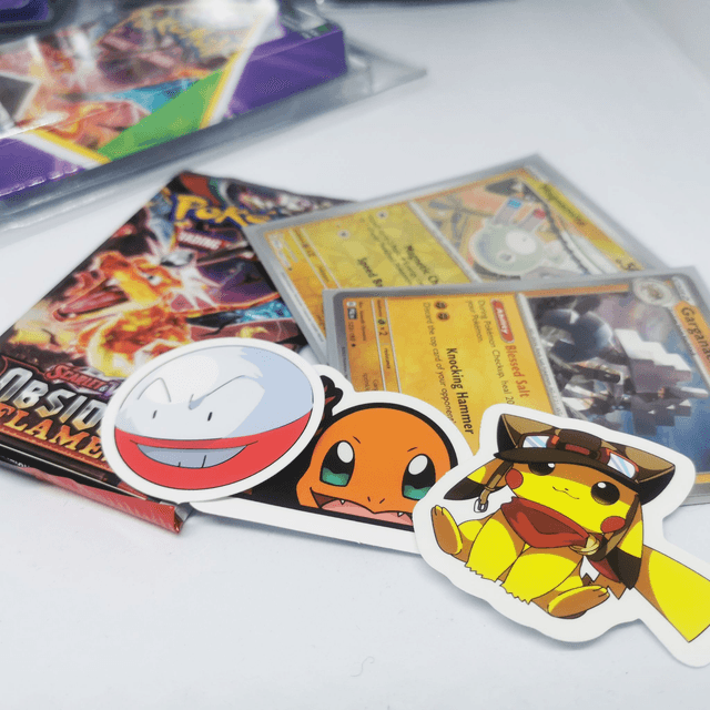 Pokemon Mystery Pack - 1 Booster + 2 Holos + Stickers
