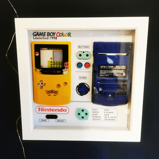 Framed Pokemon Gameboy Color