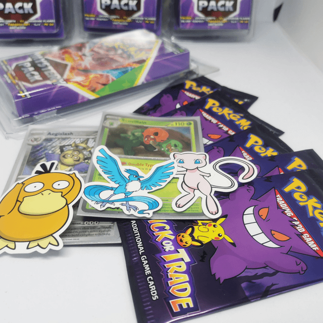 Pokemon Mystery Pack - 1 Booster + 2 Holos + Stickers