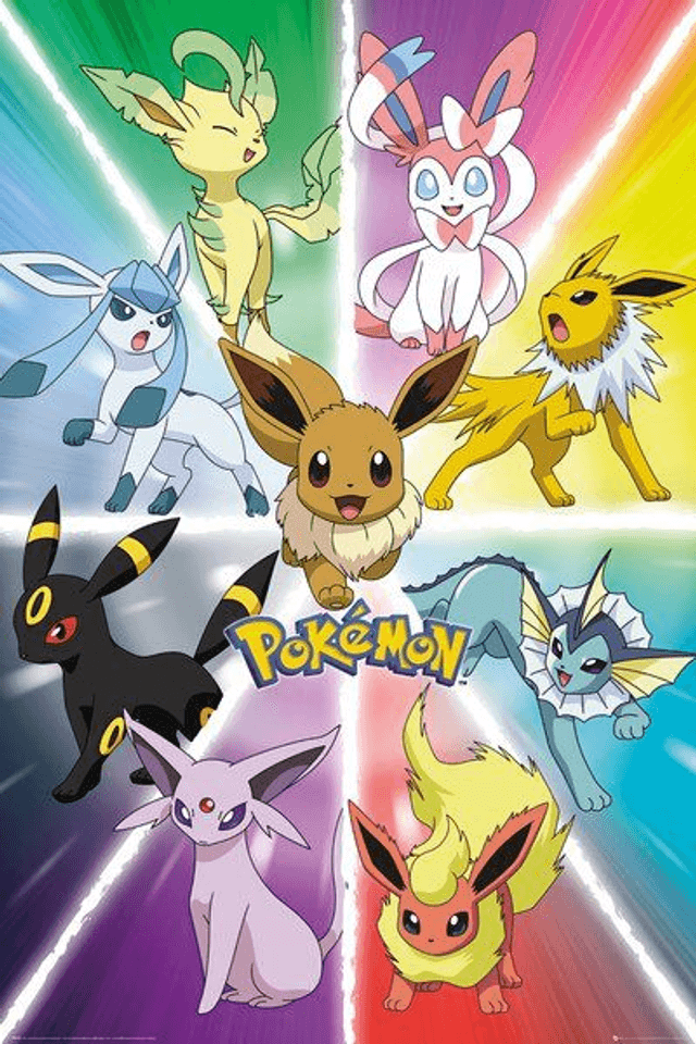 Pokemon Eevee Evolution Maxi Poster
